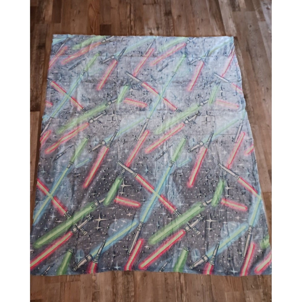 Glow in the Dark Light Saber Throw Blanket